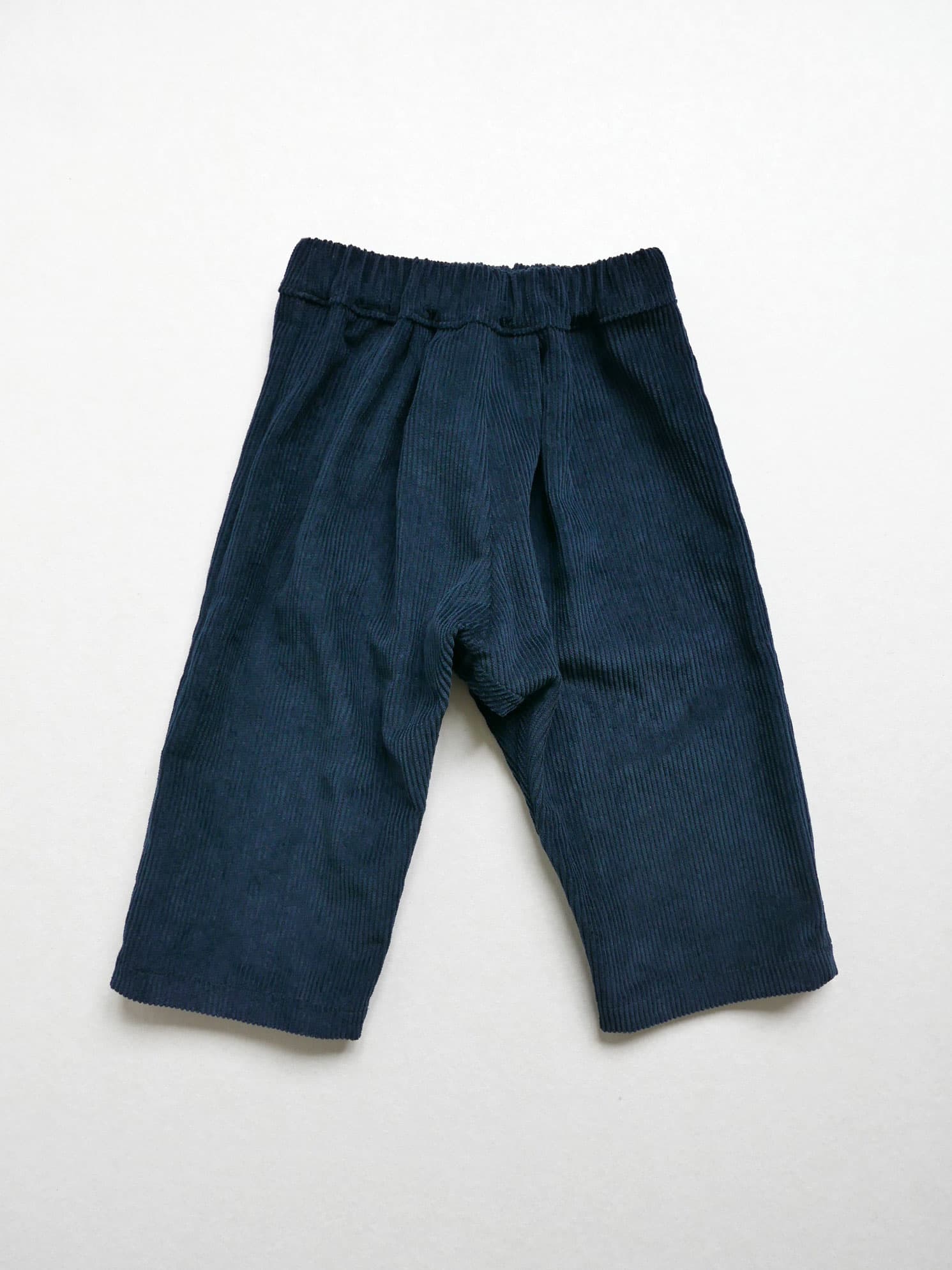 Corduroy Kimono Pant — Navy - Image 1